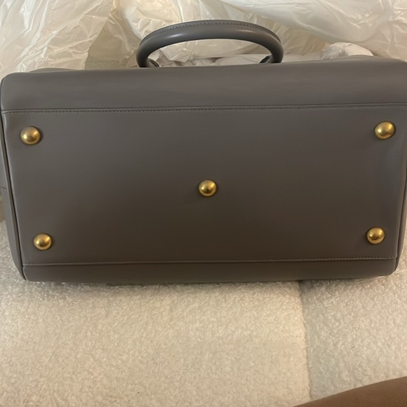 Saint Laurent Mini Duffle Bag in grey with strap & authenticity card - Picture 9 of 10